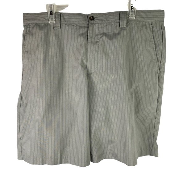 Izod Other - Izod XFG Golf Mens Shorts Size 38 Gray Pinstripe